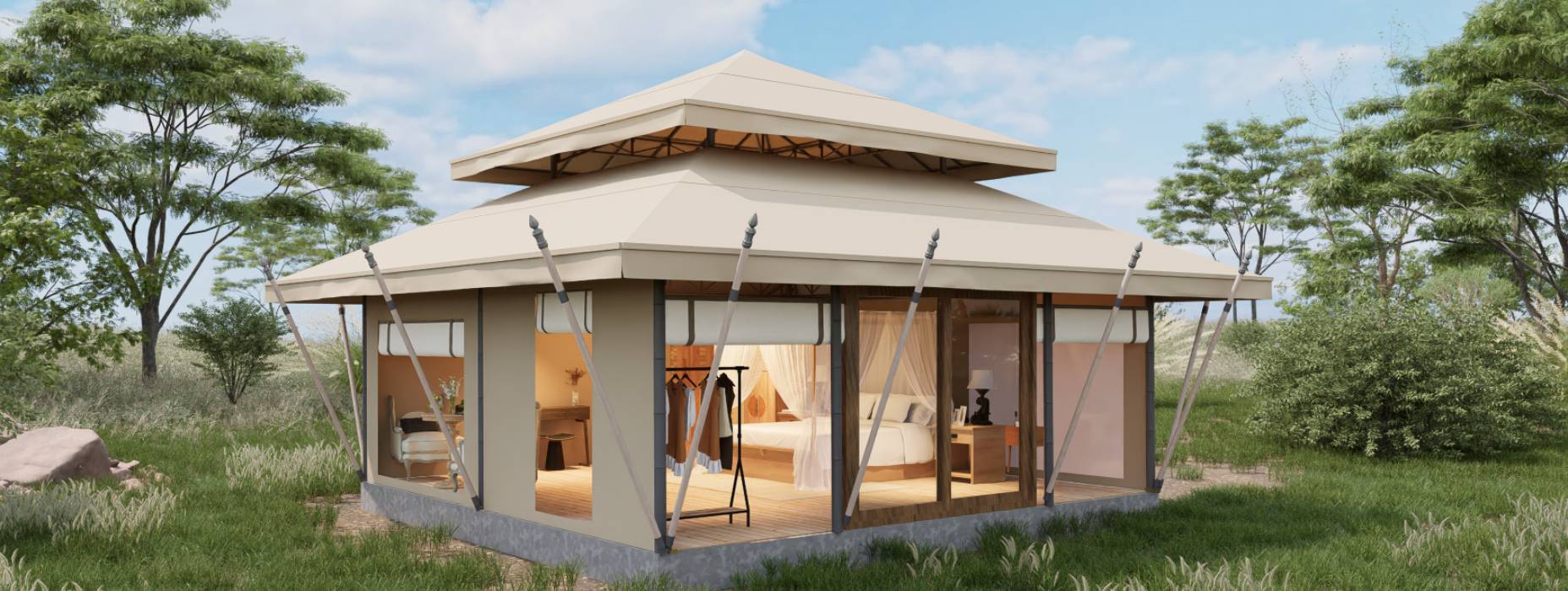 乌审旗户外野奢帐篷